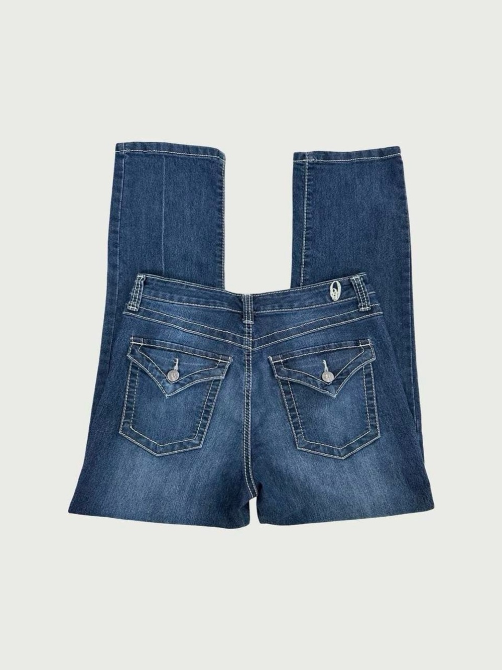 Flap Pocket Ankle Jeans